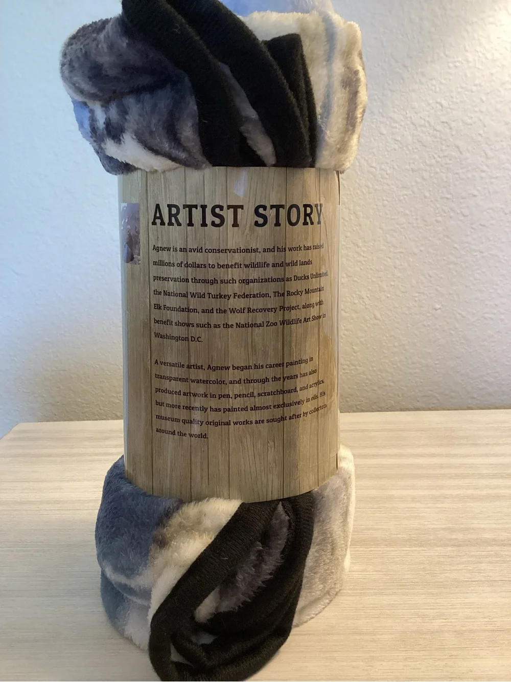 Wolf Soft Throw Blanket 50 X 60 - NEW